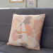 Mikrofaser Kissen Abstract faces - theme in shades of white, red and grey cushions 146761 additionalThumb 3