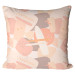 Mikrofaser Kissen Abstract faces - theme in shades of white, red and grey cushions 146761