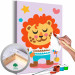Painting Kit for Children Lion and His Yo-Yo - A Cheerful Animal for Children With a Colorful Background 149761