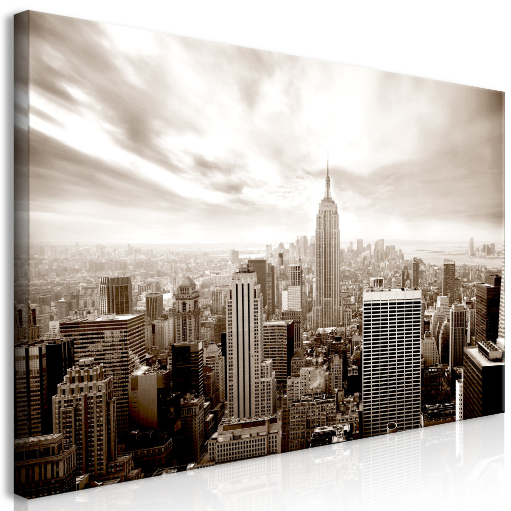 Duży Obraz XXL Monochromatyczna Panorama Nowego Jorku II [Large Format]