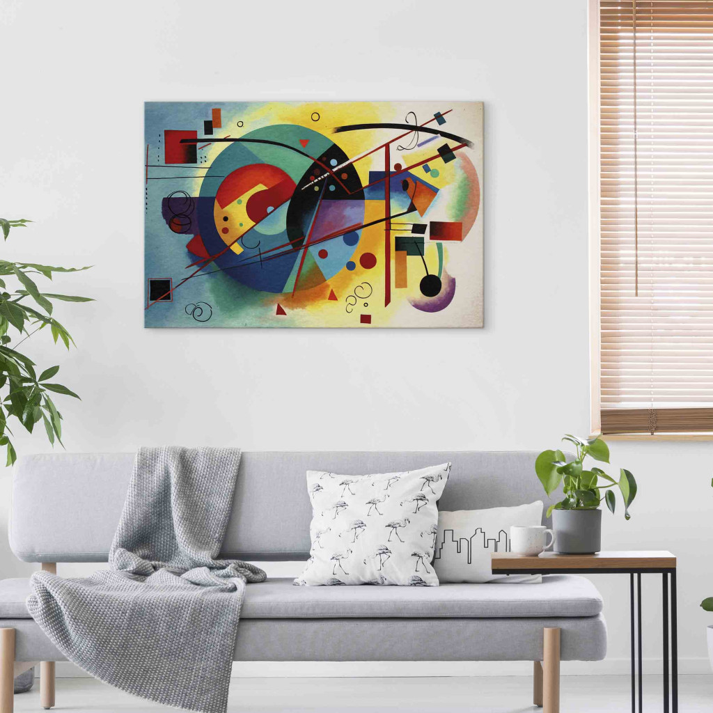 Obraz Kolorowa Abstrakcja - Kompozycja Inspirowana Twórczością Kandinskiego