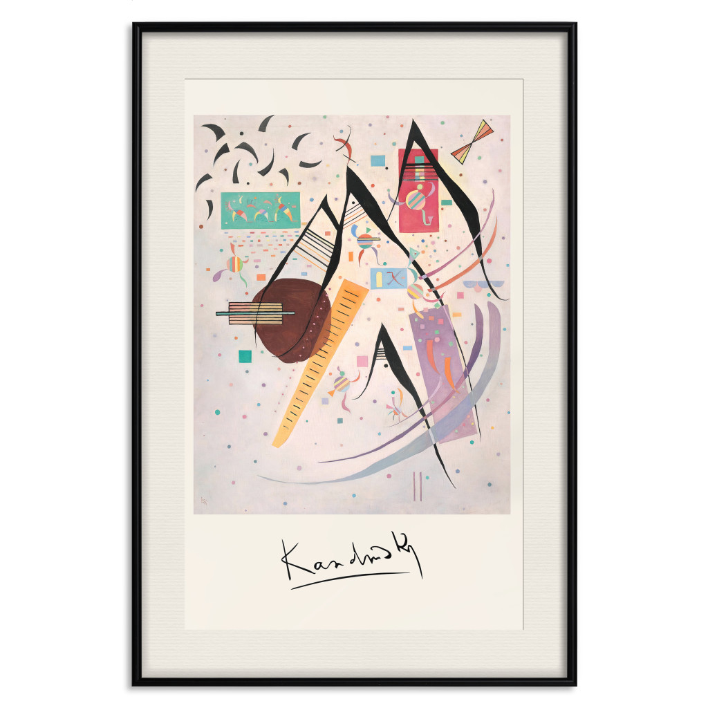 Plakat: Czarne Punkty - Kolorowa I Nieuporządkowana Kompozycja Kandinsky'ego