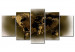 Quadro em tela Brass continents 50061