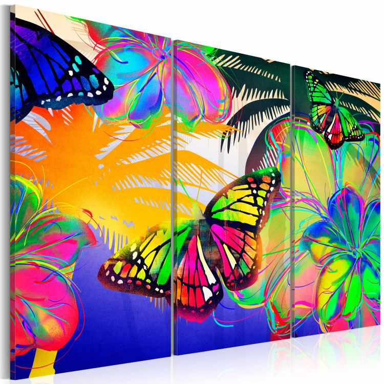 Cadre moderne Papillons exotiques - triptyque 50361 additionalImage 2