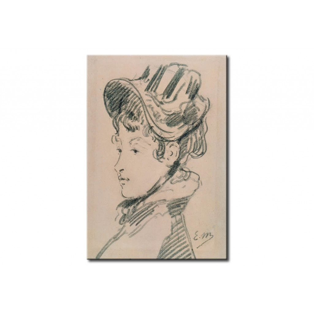 Schilderij  Edouard Manet: Madame Jules Guillemet