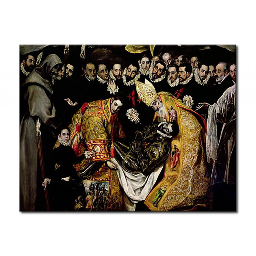 Canvastavla The Burial Of Count Orgaz, From A Legend Of