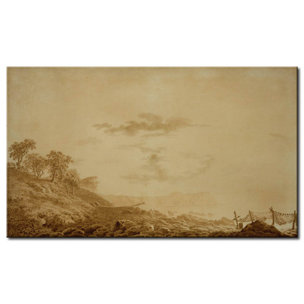 Schilderij  Caspar David Friedrich: Blick Auf Arkona Bei Mondlicht