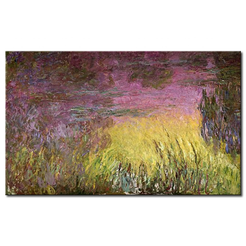 Schilderij  Claude Monet: Waterlilies At Sunset