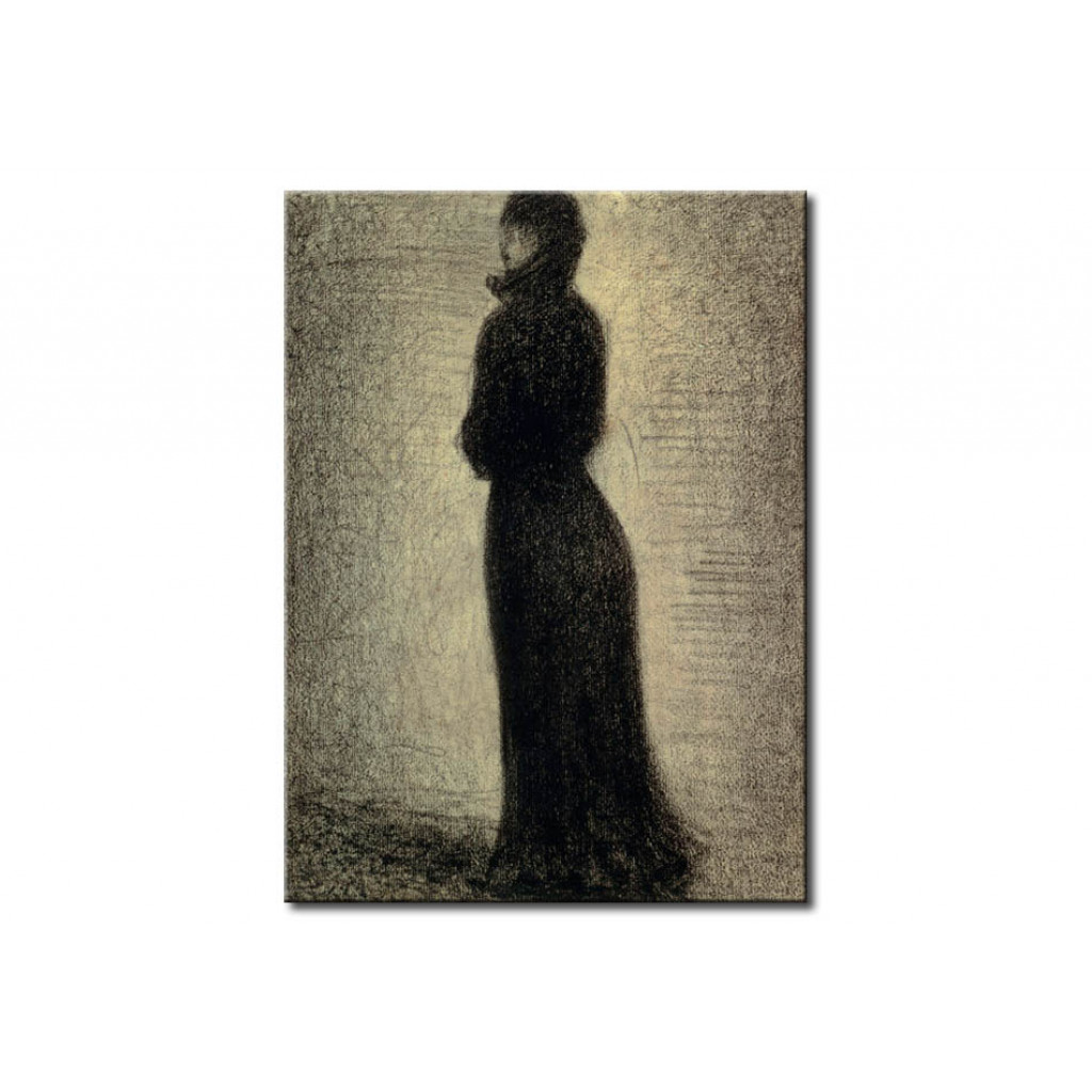 Schilderij  Georges Seurat: La Dame En Noir