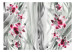 Carta da parati moderna Orchidee rosa in platino 97161 additionalThumb 1