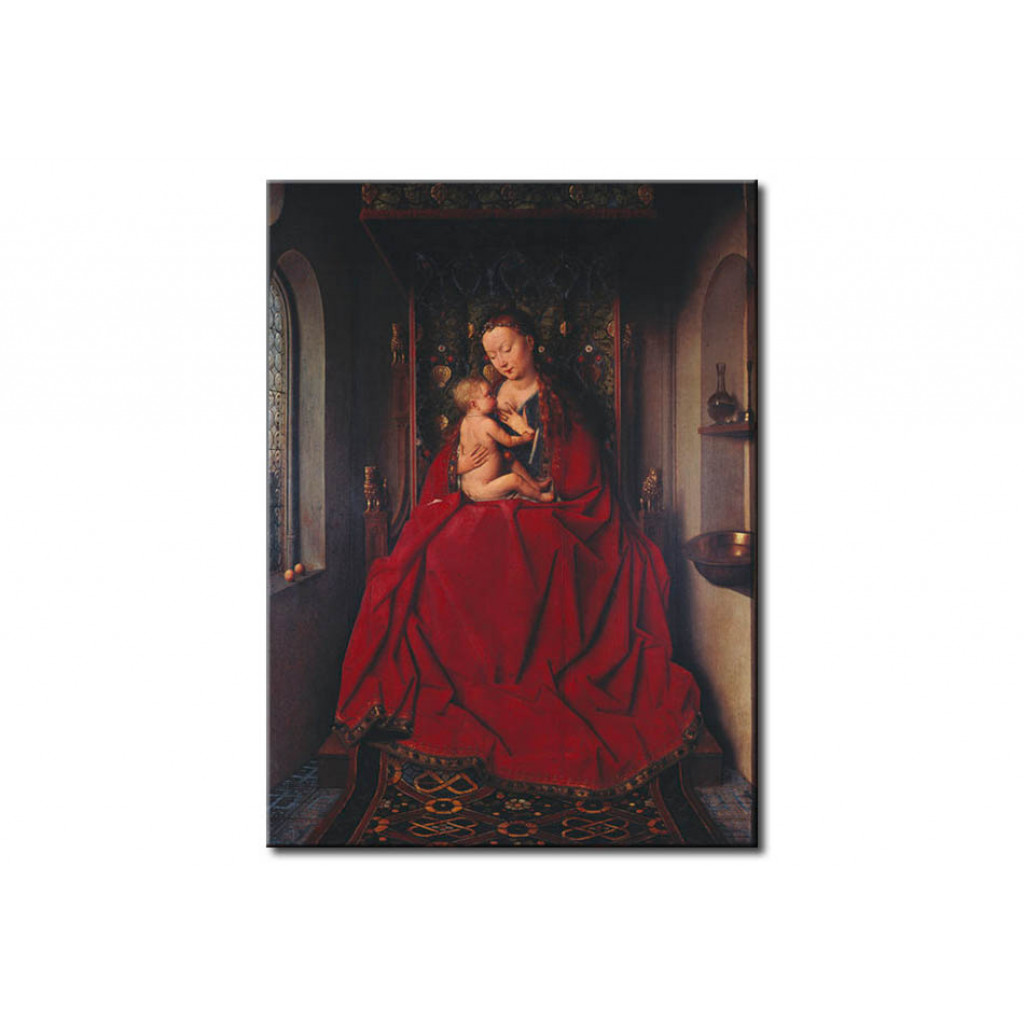 Schilderij  Jan Van Eyck: Lucca Madonna