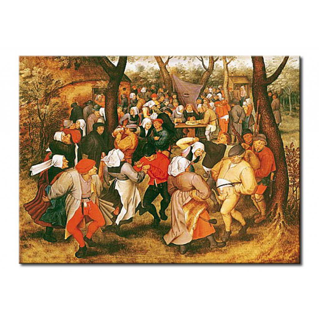 Schilderij  Pieter Brueghel The Younger: The Wedding Dance
