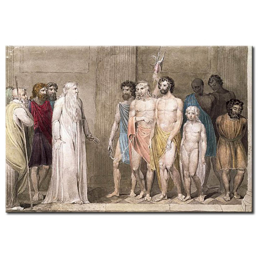 Schilderij  William Blake: St. Gregory And The British Captives