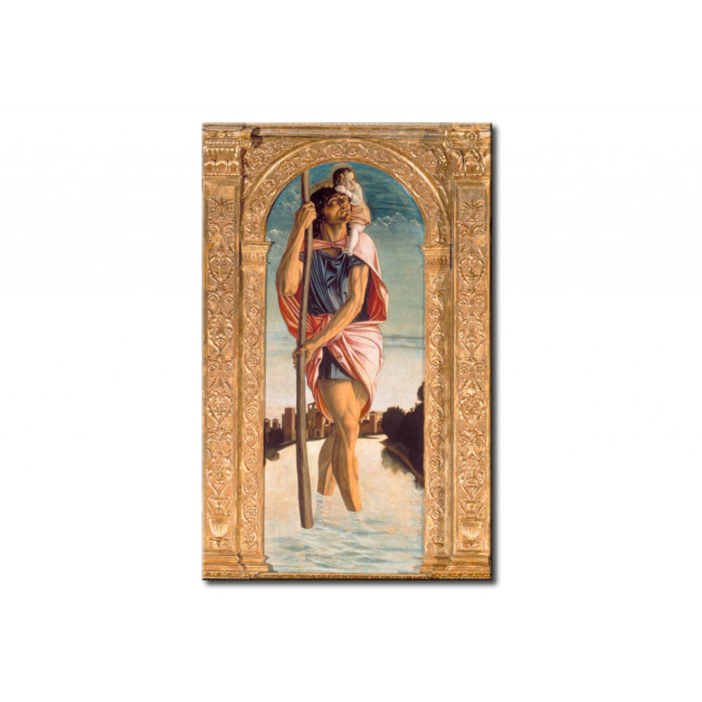 Schilderij  Giovanni Bellini: St. Christopher