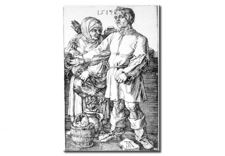 Riproduzione Peasants at the market 113571