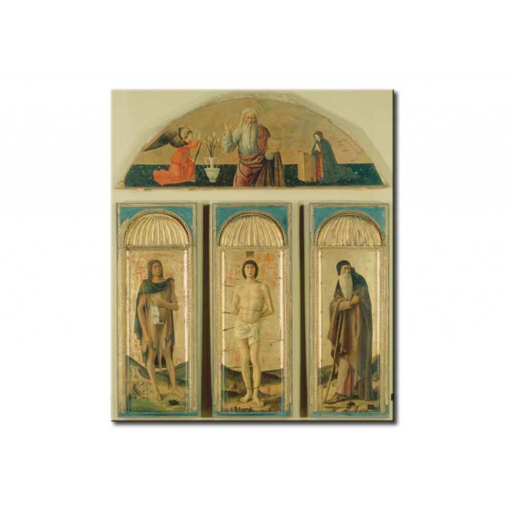 Schilderij  Giovanni Bellini: Bellini, Tripychton Des Hl.Sebastian
