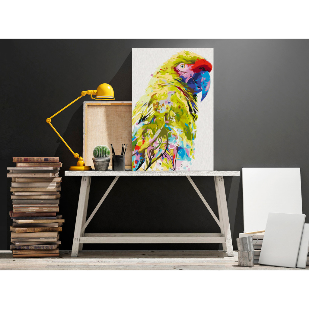 Obraz Do Malowania Po Numerach Tropikalna Papuga