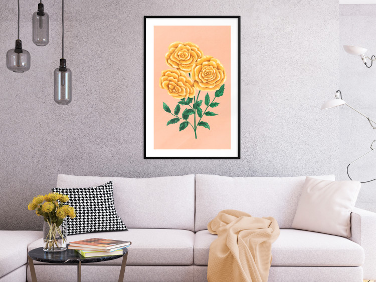Wall Poster Yellow Roses [Poster] 129971 additionalImage 23