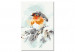 Wandbild zum Malen nach Zahlen Bird on the Christmas Tree 130771 additionalThumb 5