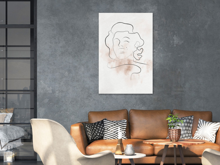 Obraz Twarz Marilyn Monroe - linearna abstrakcja z twarzą kobiety 134171 additionalImage 3