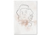 Obraz Twarz Marilyn Monroe - linearna abstrakcja z twarzą kobiety 134171