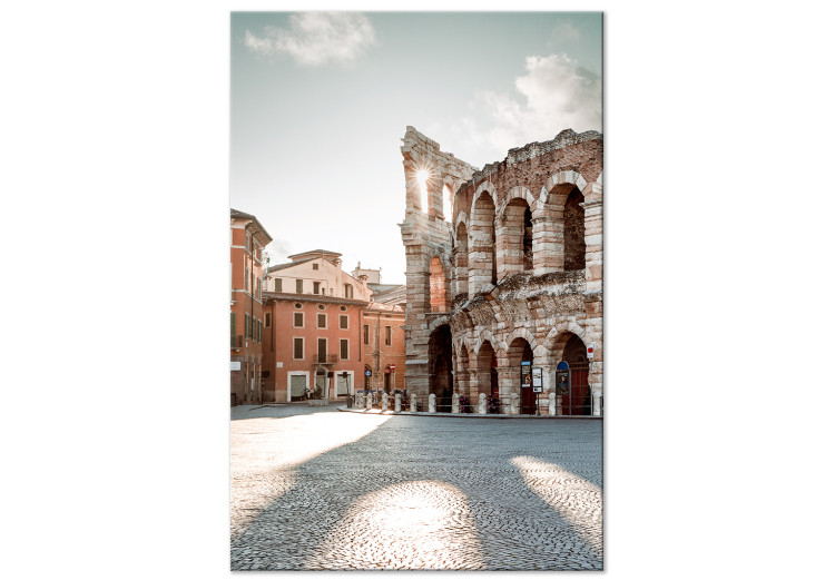 Canvas Amphitheater in Verona - photo of Italian architecture on a sunny day
