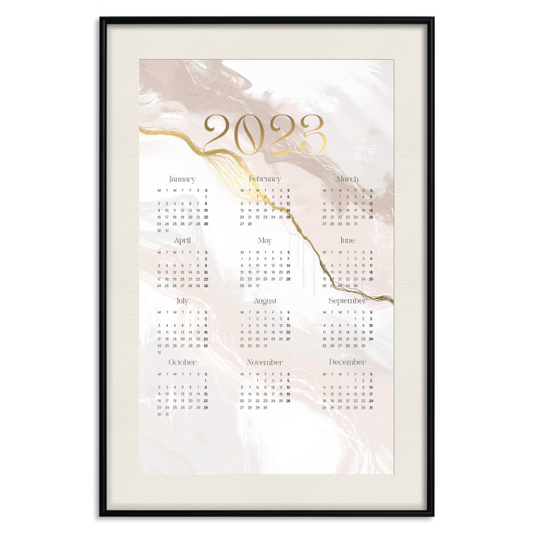 Poster Calendar 2023 - Distribution of Months on an Abstract Background 148471 additionalImage 12