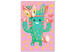 Set para pintar para niños Indian Shaman - Cheerful Cactus in Disguise on the Background of Hearts 149771 additionalThumb 5