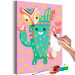 Set para pintar para niños Indian Shaman - Cheerful Cactus in Disguise on the Background of Hearts 149771 additionalThumb 3