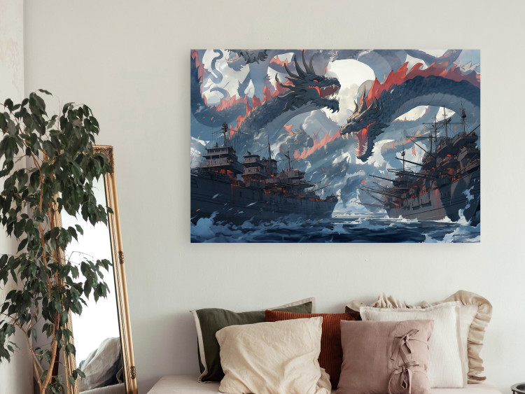 Wall Poster Monsters and Ships - Dragons and Warships During the Naval Battle 150671 additionalImage 8