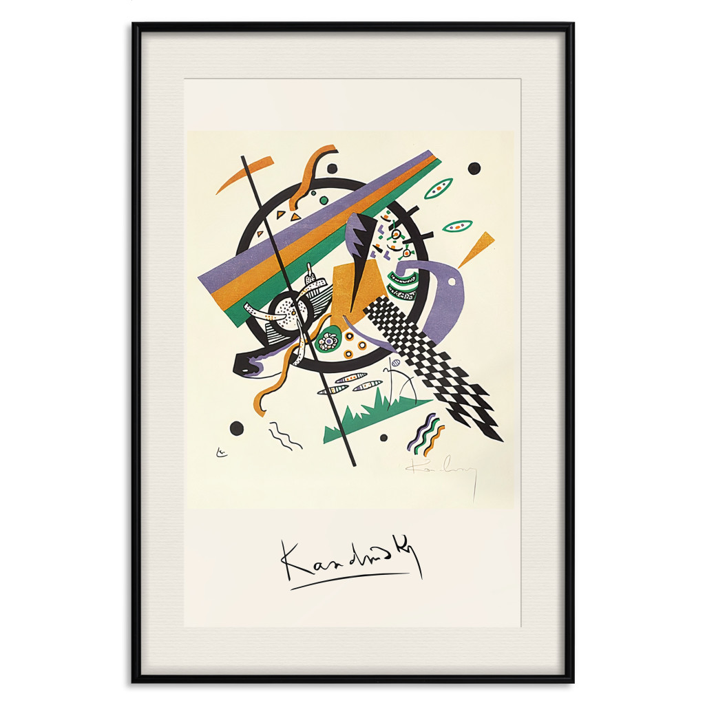 Muur Posters Small Worlds - Kandinsky’s Abstraction Full Of Colorful Shapes
