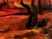 Quadro pintado savana africana - um pôr-do-sol cheio de cores quentes 49271 additionalThumb 3