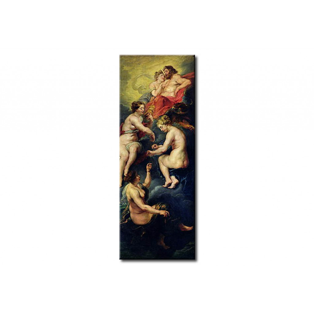 Schilderij  Peter Paul Rubens: The Medici Cycle: The Three Fates Foretelling The Future Of Marie De Medici