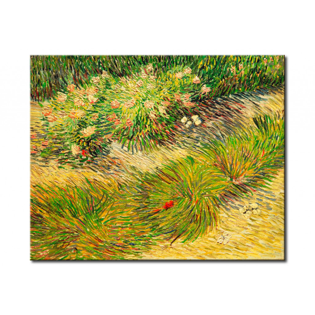 Schilderij  Vincent Van Gogh: Butterflies And Flowers