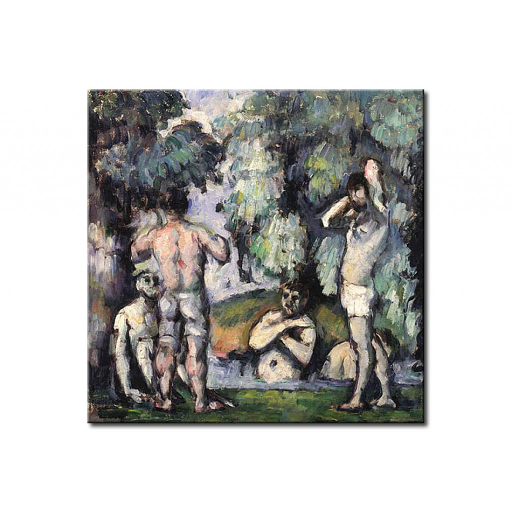 Schilderij  Paul Cézanne: The Five Bathers