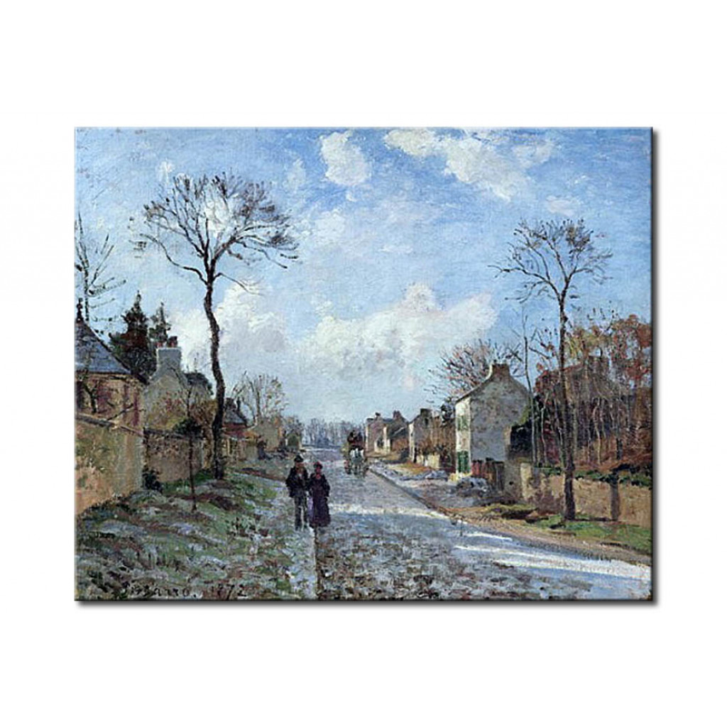 Schilderij  Camille Pissarro: The Road To Louveciennes