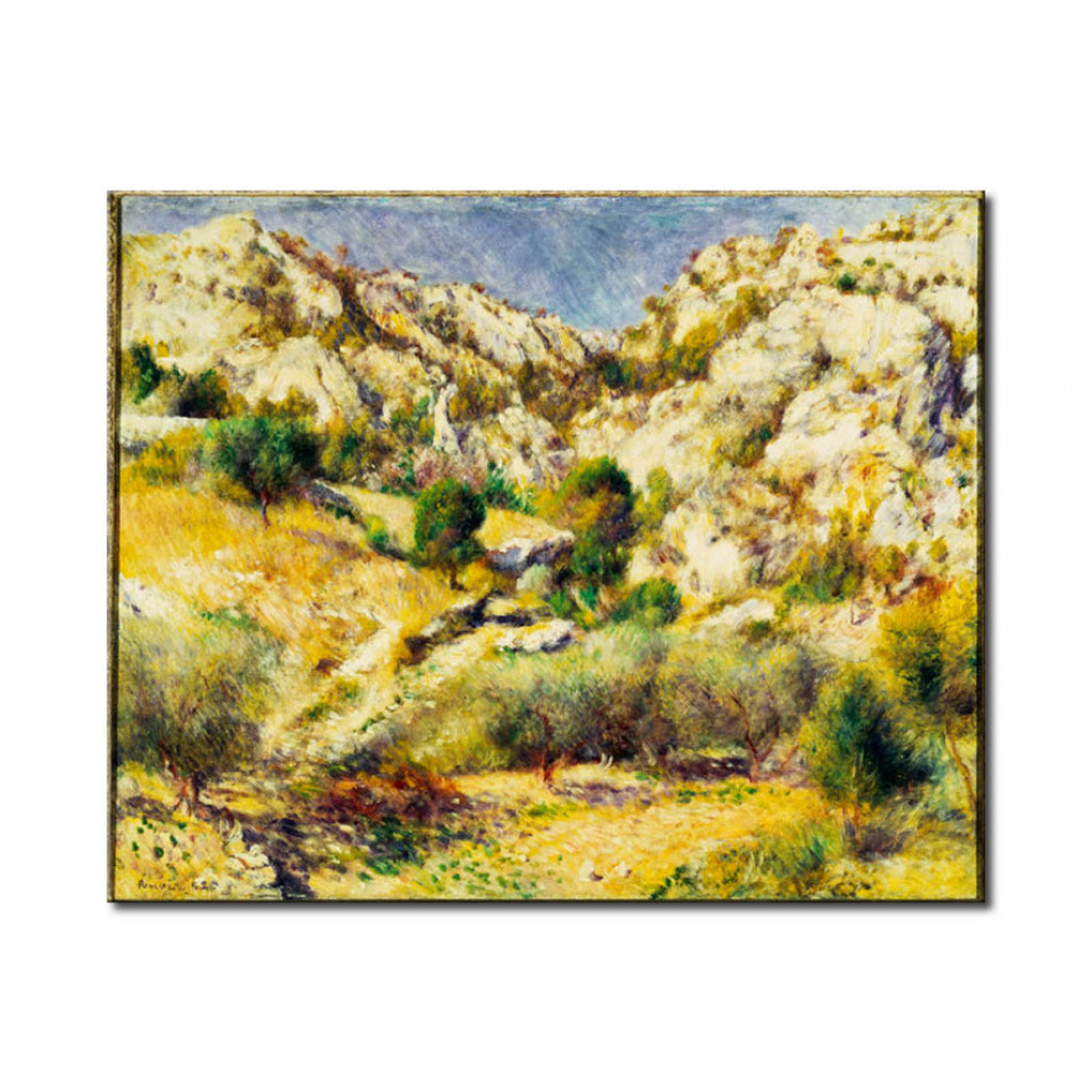 Schilderij  Pierre-Auguste Renoir: Mountains Near Estaque