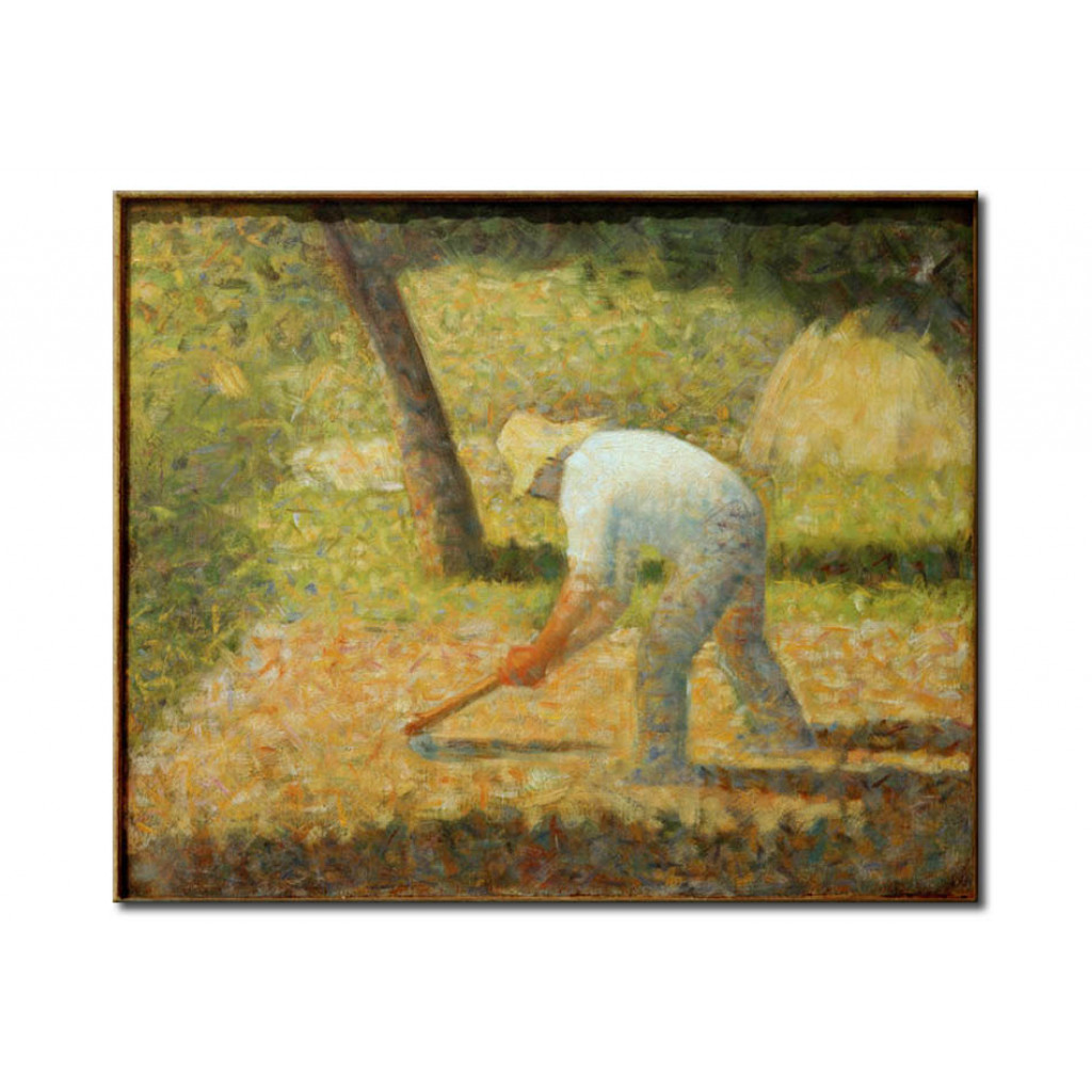 Schilderij  Georges Seurat: Paysan à La Houe