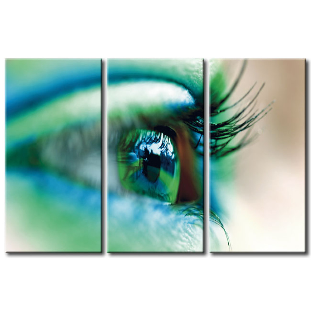 Schilderij  Vrouwen: Turquoise Eye