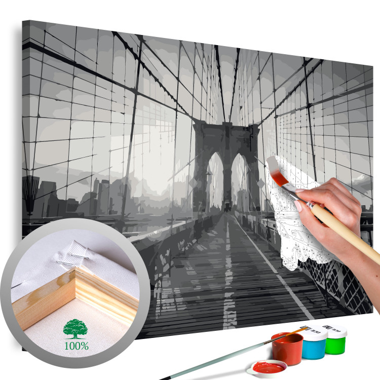 Malen nach Zahlen-Bild für Erwachsene New York Bridge 107681