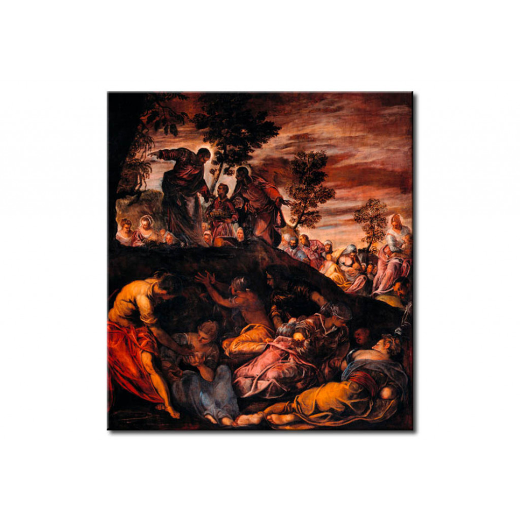 Schilderij  Tintoretto: Miracle Of The Loaves