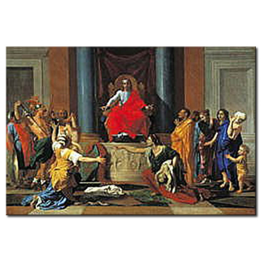 Schilderij  Nicolas Poussin: The Judgement Of Solomon