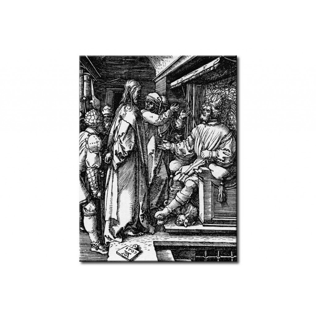 Schilderij  Albrecht Dürer: Christ Before Herod