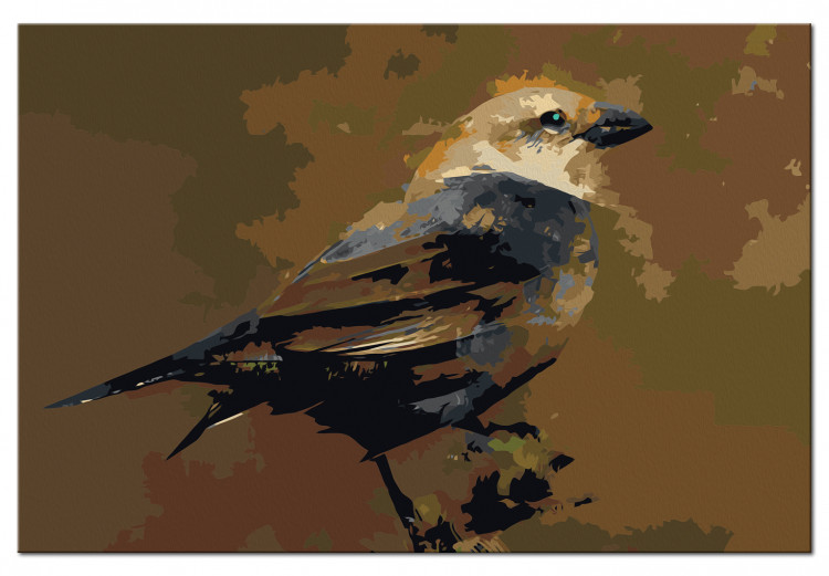 Obraz do malowania po numerach Ptak na gałęzi 114881 additionalImage 6