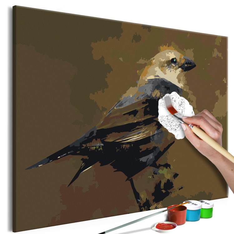 Obraz do malowania po numerach Ptak na gałęzi 114881 additionalImage 3