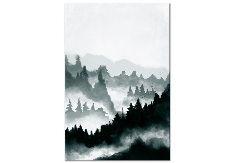 Canvas Hazy Landscape (1 Part) Vertical