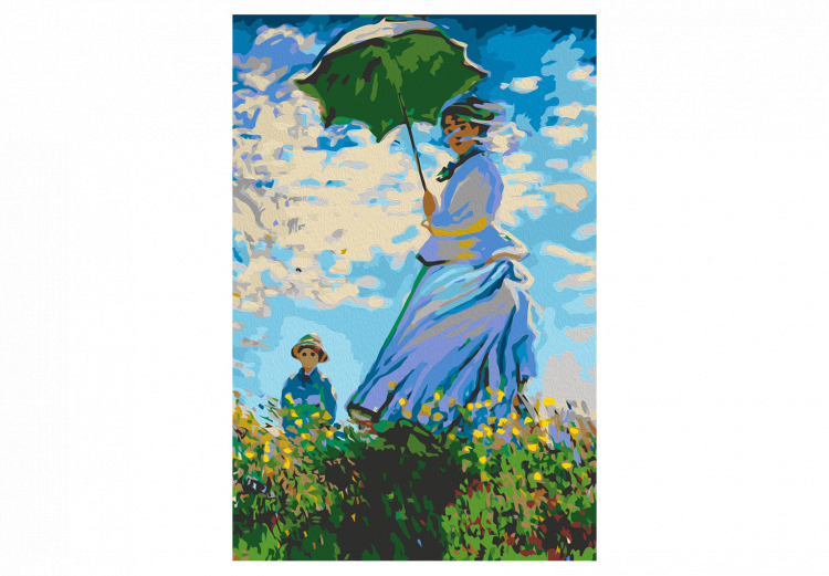 Obraz do malowania po numerach Claude Monet: Kobieta z parasolem 134681 additionalImage 6