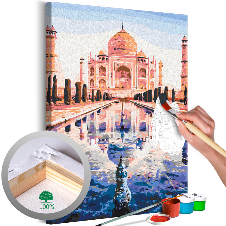 Obraz do malowania po numerach Piękny Tadż Mahal 138481