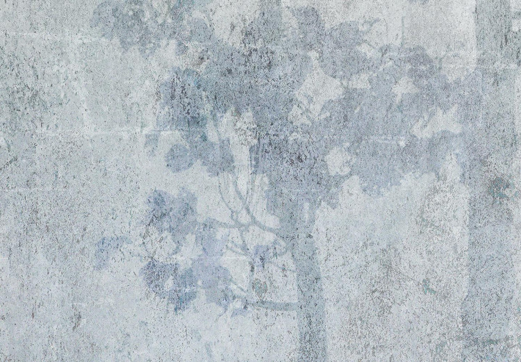 Cuadro redondos moderno Grove - Delicate Gray-Blue Outline of a Forest on a Misty Morning 148681 additionalImage 3