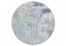 Tableau rond Grove - Delicate Gray-Blue Outline of a Forest on a Misty Morning 148681
